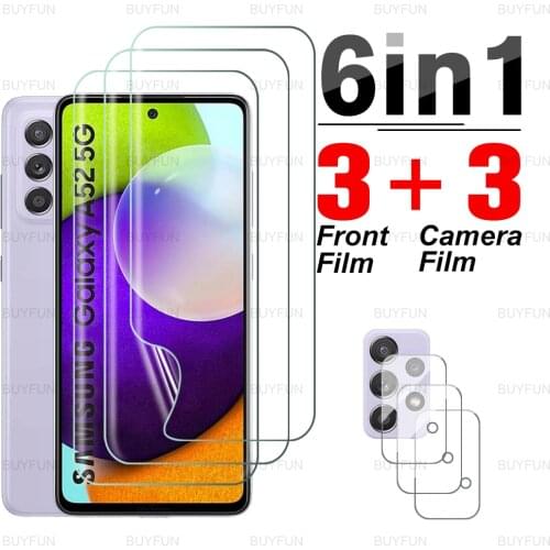 Hydrogel Film For Samsung A52 Full Cover Front Soft Film for samsung galaxiA52 A22 A32 A72 A42 5G A12 camera screen protector