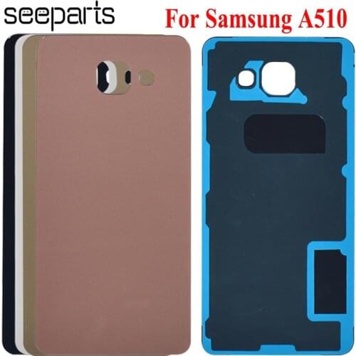 For Samsung Galaxy A5 2016 A510 A510F Battery Cover Back Door Housing Case With Camera Lens For Samsung A510 Battery Cover