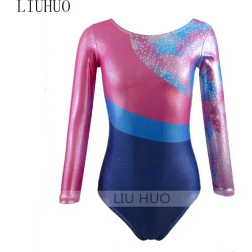 LIUHUO Synchronized Swimming Suits Girls Kids Tights Rhythmic Gymnastics Leotard Children Teens Competition Teamwear Women Dance