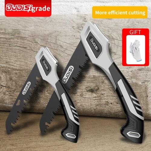 OUDISI Multifunctional Folding Saw SK5 Blade Hand Saw Woodworking Cutting Tools MO-V Steel Handle Collapsible Sharp Garden Saw