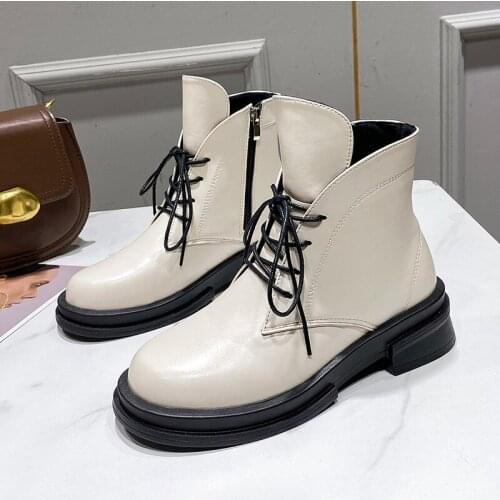 Fashion Autumn And Winter Ankle Boots Women Plus Velvet Warm Womens Short Boots Platform Chelsea Boots for Women Botas De Mujer