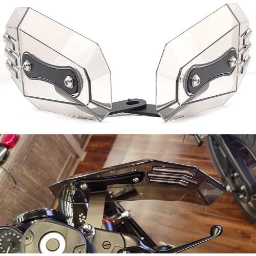 Motorcycle Adjustable Gray Hand Guards Handguard Shield For Harley XL Dyna Softail Protector Deflector For Suzuki GSF SV GSX YBR