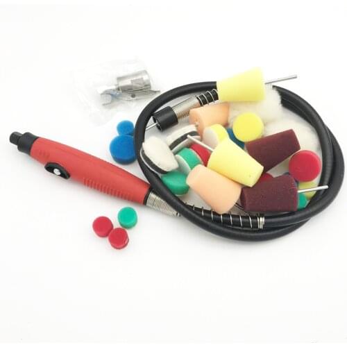 Flexible shaft polishing tool min polisher set for edge polishing car surface