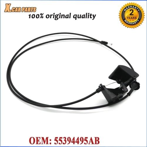 New Car Hood Latch Release Cable with Handle 55394495AB For Jeep Commander 06-10 Grand Cherokee XK 05-10