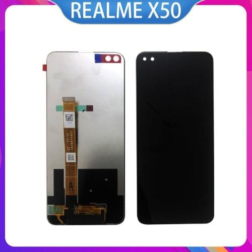 New LCD For REALME X50 / X50M 5G RMX2051 X50T RMX2052 LCD Display + Touch Screen Digitizer Assembly For REALME X50 Repair Parts