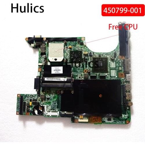 Hulics Original 450799-001 mainboard fit for HP Pavilion dv9000 dv9500 DV9600 DV9700 laptop motherboard DDR2 main board free CPU