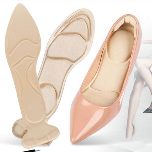 2pcs Insole Pad Inserts Heel Post Back Breathable Anti-slip for High Heel Shoe Best Sale-WT High Heel Shoes Insoles Memory Foam