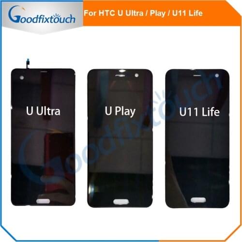LCD Screen For HTC U Ultra / U Play / U11 Life LCD Display Touch Screen Glass Panel Digitizer Assembly Replacement Parts