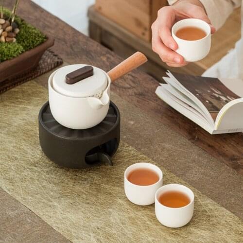 1 Set Teapot Warmer with Candle Holder Ceramic Tea Heater Warmer Without Candle