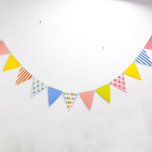 10pcs Blue Hang Up A Flag Party Supplies/Kids Party Supplies Decoration/Birthday Party Supplies Decoration