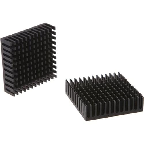 2 Pcs/Set 40*40*11mm Aluminum Cooling Heatsink Block Extruded Radiator Cooler