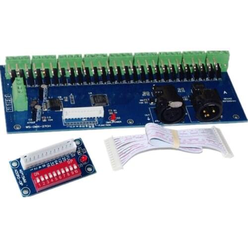 Factory direct WS-DMX-27CH-DIPZ light bar controller led dmx512 decoder spot wholesale