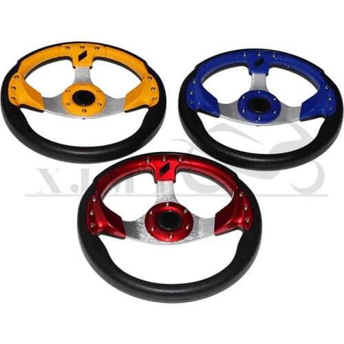 6-bolt aluminum alloy racing steering wheel 320mm sports steering wheel suitable for ATV, kart, four-wheeler