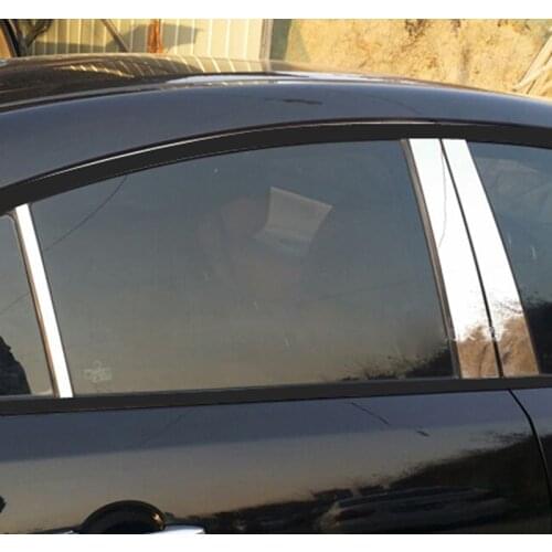 6pcs for Mazda 3 2005-2013 B column Windows Stainless steel decorative sticker