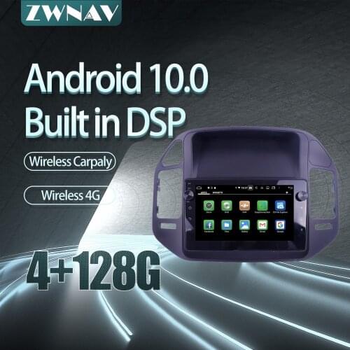 For Mitsubishi Pajero V73V68 2008-2011 Car radio player Android 10 PX6 64GB GPS Navigation Multimedia Player Radio