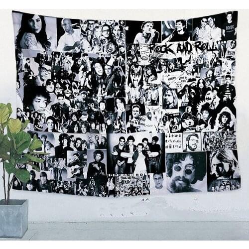 Large Jazz\Reggae\Rock\Heavy metal Music Poster Retro Flag Banner Tapestry Bar Cafe Party Music Festival Background Decor Cloth