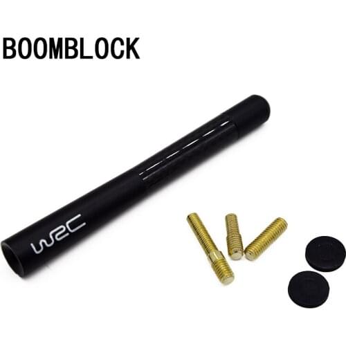 BOOMBLOCK Carbon Fiber Radio FM Car Antenna For Mercedes Renault Alfa Romeo Fiat 500 BMW E39 E46 E90 E60 Mini Cooper Accessories