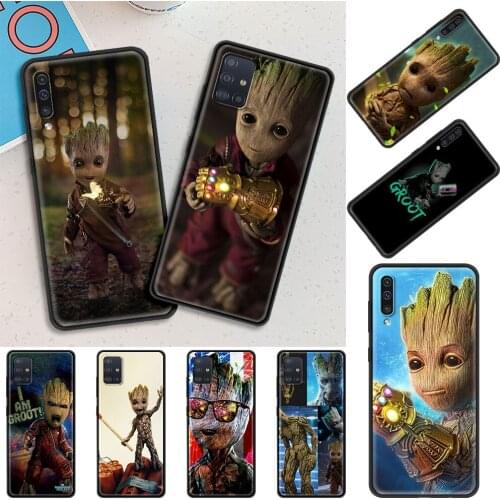 Cute groot for Samsung Galaxy A51 A71 A21s A31 A12 A41 A11 A02s A42 A01 A21 EU A91 A32 A52 A72 5G Cell Phone Case