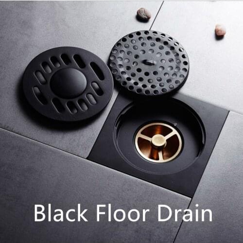 Black Washing Machine Floor Drain Heavy Duty Cover Home Bathroom Shower Drainer Thickened Waste Floor Drain