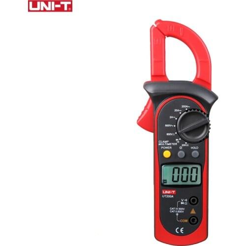 UNI-T UT200A/UT200B Digital Clamp Meter Resistance/Diodet/Low Battery Indication/Buzzer Continuity Test LCD Backlight
