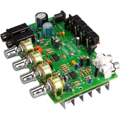 Digital Microphone Amplifier with Tone Control Speaker AMP DC 12V2A 40W+40W Stereo Amplifier Board T21A
