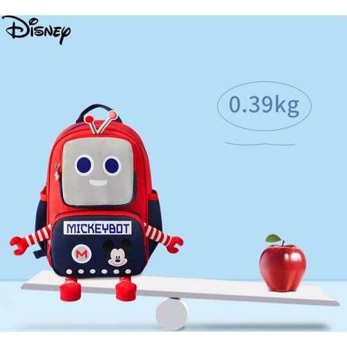 Disney New Boy Girl 3D Cartoon Robot Backpack Children Cute Toddler Kid Girl Mickey Mouse Kindergarten School Bag