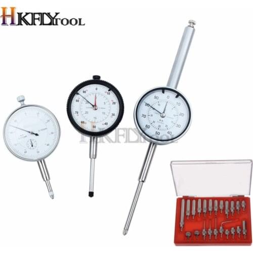 22pcs/set Steel Dial Indicator Point Set 4-48 Thread Tip and 10mm 25mm 30mm Dial indicator Lug Back Dial Test gauge Indicators