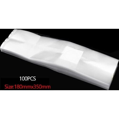 LBER 100PCS Mushroom Spawn Grow Bag 180MMx350MM Farm-Mushroom Gg Bags High Temp Pre Sealable Bag