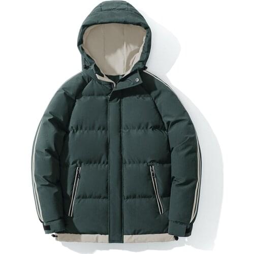 Men Cotton Clothes 2021 Winter Casual Fashion Warm Waterproof Jacket Men New Windproof Hat Hooded Soft Shell Jacket For Men