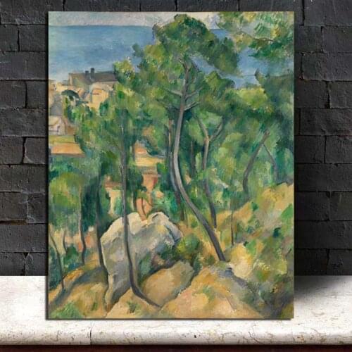Paul Cezanne Trees Wall Art Canvas Posters And Prints Canvas Painting Decorative Pictures For Office Living Room Home Decoration