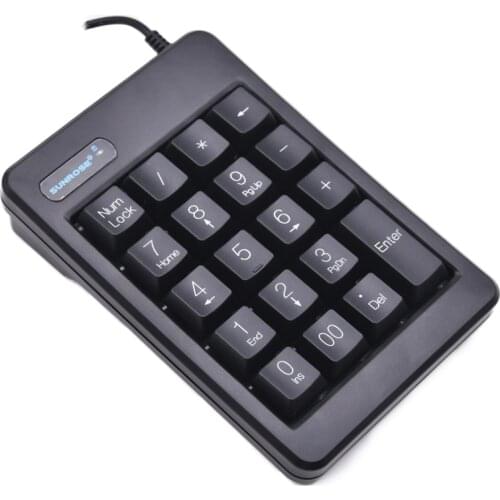 Small-size Numeric Keypad Numpad USB Wired Computer Laptop For Accounting Teller Number pad Cash register Digital keyboard