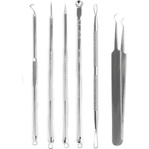 Stainless Steel Blackhead Remover Tool Professional Acne Needles Blemish Remove Pimple Extractor Face Skin Care Beauty Tools