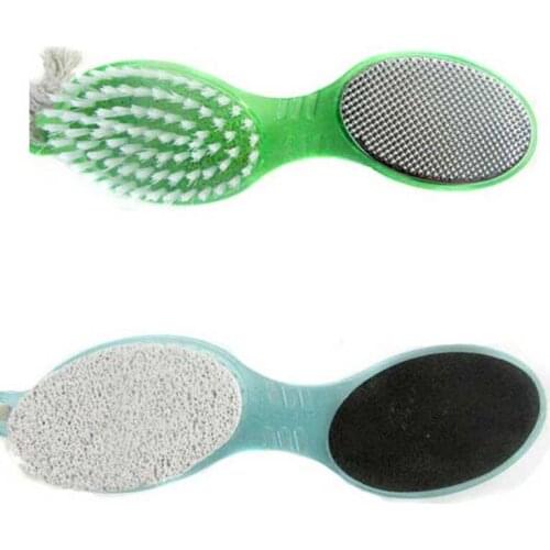 NEW 1pc Remover Feet Skin Care 4 In 1 Foot Pumice Stone Callus Brush Pedicure Scrub Foot Brush Callus