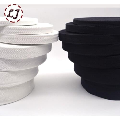 New arrived white black chevron 100% cotton ribbon webbing herring bonebinding tape lace trimming for packing accessories DIY
