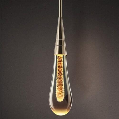 New Glass Droplets Pendant Lights Designer Luxury Suspension Hanging Lamp for Living Room Decor Bedroom Lamp LED Light Fixtures
