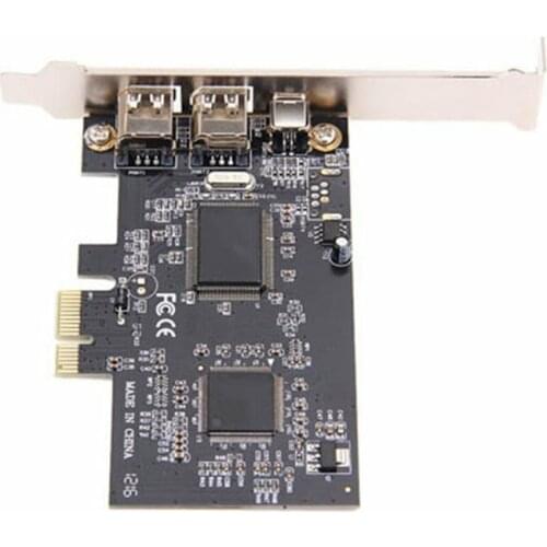 PCI Express PCI-E FireWire 1394a IEEE1394 External Controller Card 3 Port For Windows XP/Vista/7 32/64 bit With Firewire Cable