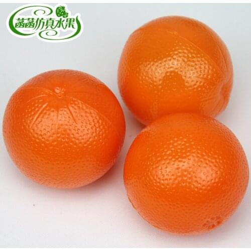 Plastic orange fruit model decoration props child toy