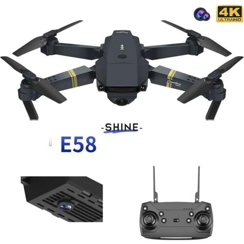 Collapsible Drone Dual Lens 4k Profession High Definition Aerial Photography Optical Flow Fixed Height RC Aircraft Child Toys