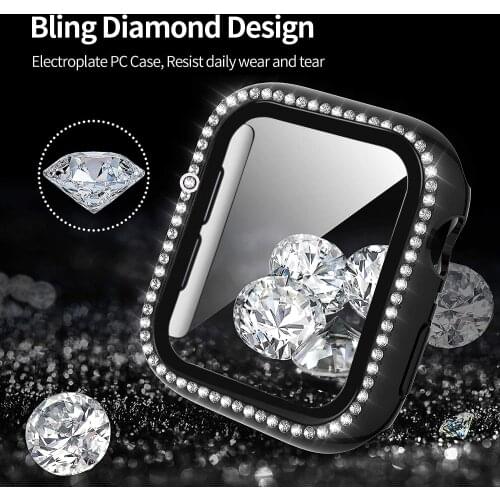 Glass+cover For Apple Watch case 44mm 40mm iWatch 42mm 38mm bumper Screen Protector Accessories for Apple watch series 6 5 4 3 2