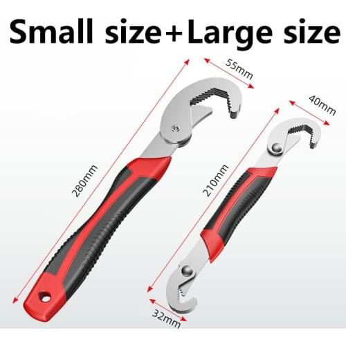2 pcs Universal Wrench Tool Full Set Open Mouth Universal Opening Wrench Single Multi-Function Fast Automatic Activity