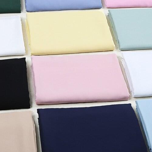 Rayon Fabric Cotton Silk Pure Color Cloth Black White Clothing Head Clearance Processing Fabrics Sewing Material Home Textile