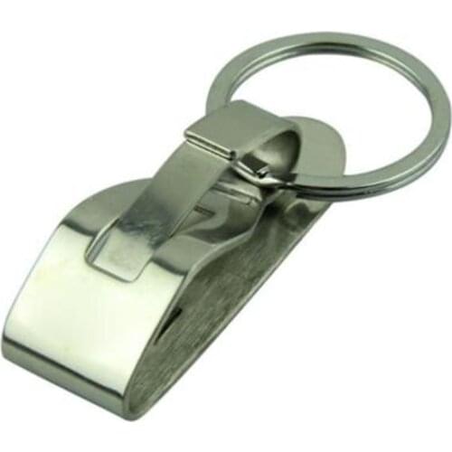 Essential 1 pc Heavy Duty Military Survivor Security Belt Clip Key Chain Key Ring For Ourdoor Camping Hiking