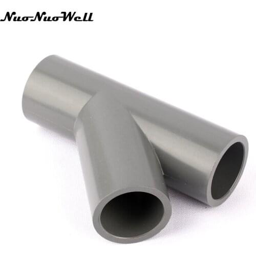 1pcs NuoNuoWell Plastic PVC 32mm Y Hose Connector for Garden Micro Drip Irrigation Watering System Aquarium Water Tank Parts