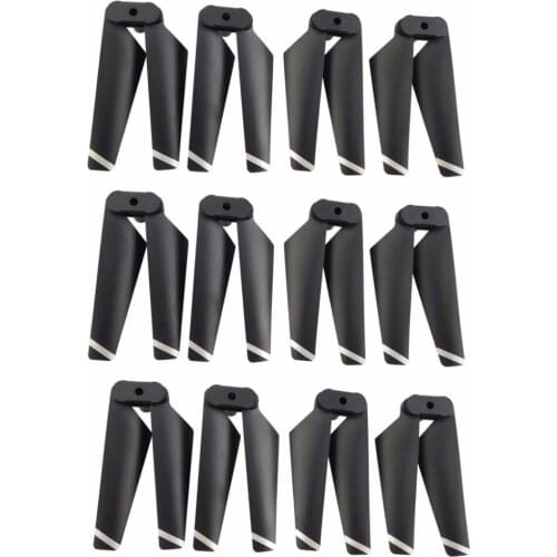 12PCS propeller for SYMA X5C X5SC X5SW X5HC X5HW X5UC X5UW four-axis drone spare parts folding propeller black