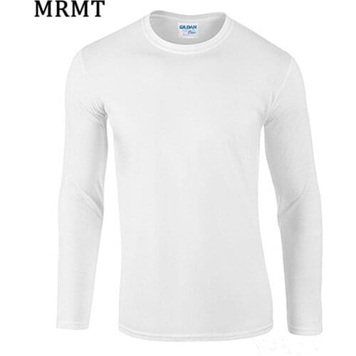 2021 Mens long sleeve T shirt pure cotton color culture tshirt long neck T-shirt Solid TEE
