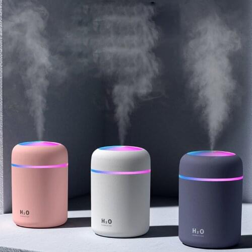 300ml Portable Car Inner Air Humidifier Ultrasonic Aroma Essential Oil Diffuser Auto USB Cool Mist Maker Purifier Aromatherapy