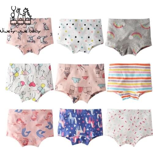 Kids Cotton Panties New Fashion Girls Breathable & Comfortable Underwear Girls Lovely Cartoon Underpanties Children Clothing