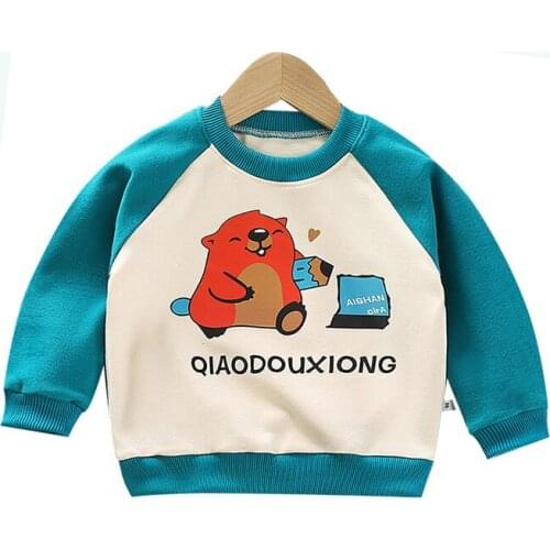 18M-7Y Childrens Sweatshirts Autumn Cartoon Boy Clothes Kids Sweatshirt Girl Printed Toddler Sweatshirt 2021 Fall Fashion