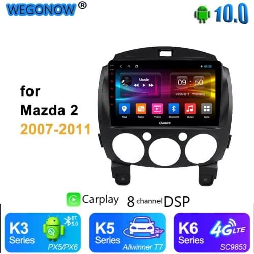 Ownice carp 9" Carplay GPS DVD Player Auto Radio Player Android 10 360 Panorama DSP SPDIF 4G 8 Core for mazda 2 2007- 2011
