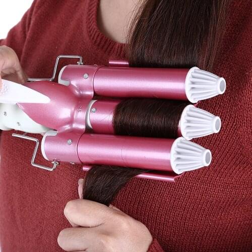 Kemei Roll Shape Electric Hair Curling Wand Hairstyles Tool Curling Irons Hair Care & Styling Hair Iron 220v